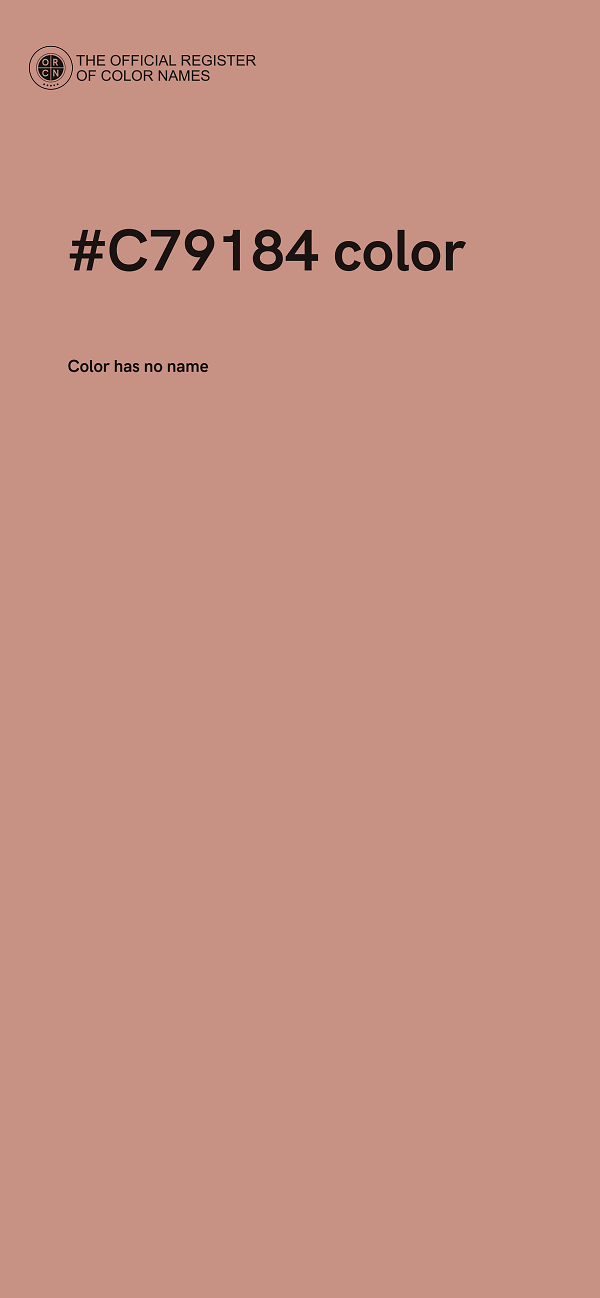 #C79184 color image