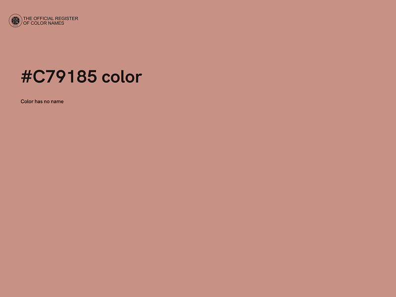 #C79185 color image