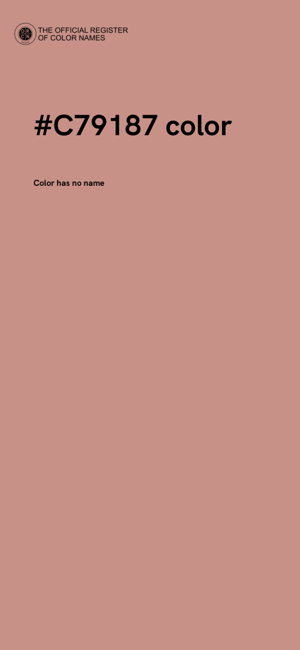 #C79187 color image