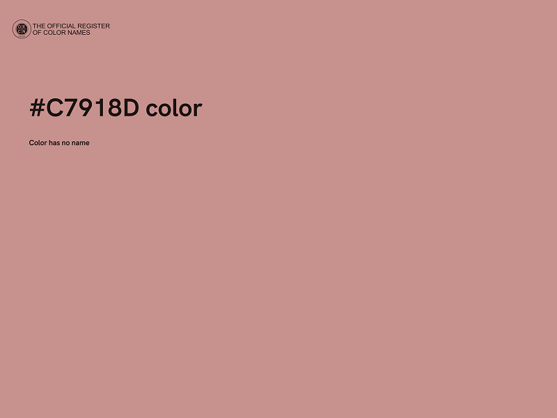 #C7918D color image