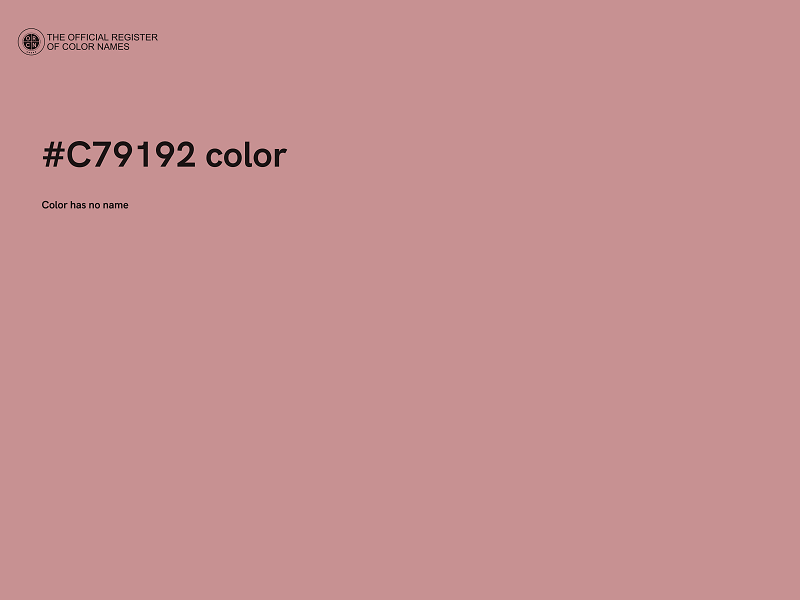 #C79192 color image