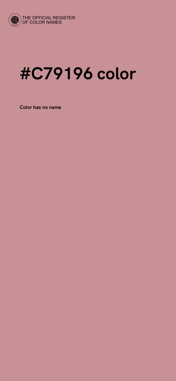 #C79196 color image