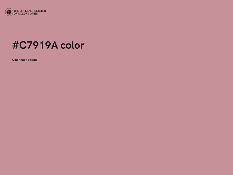 #C7919A color image