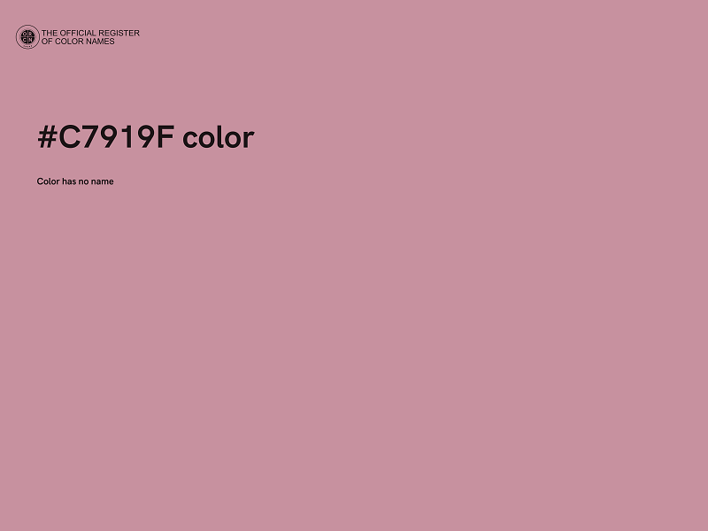 #C7919F color image