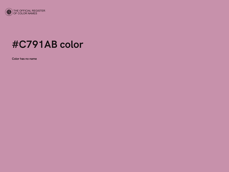 #C791AB color image