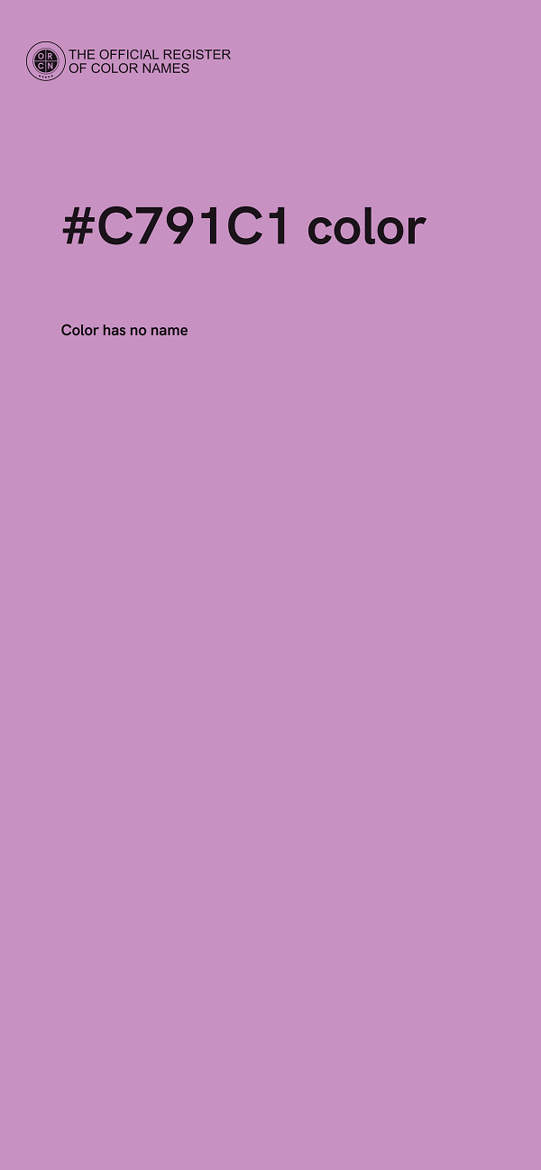 #C791C1 color image