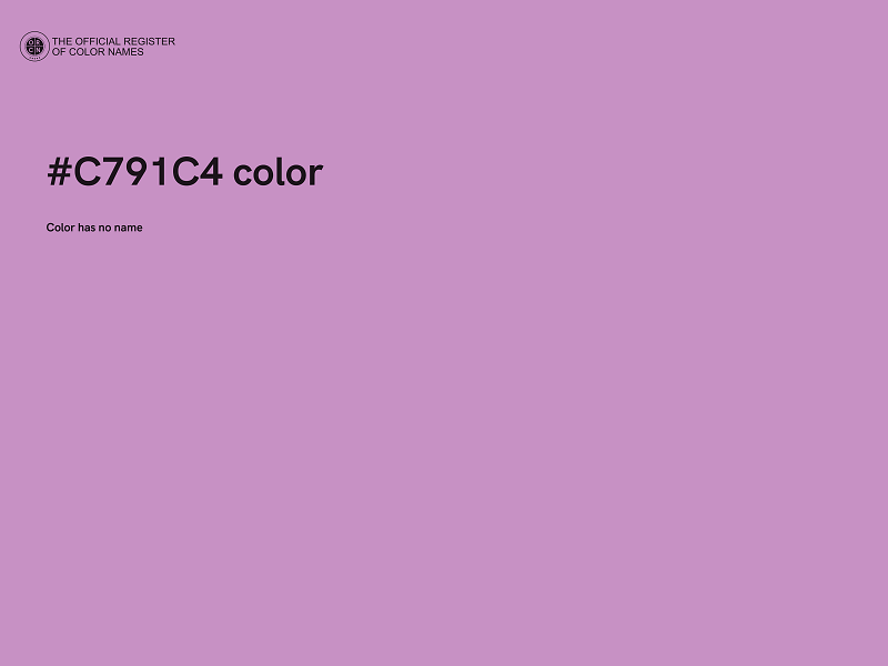 #C791C4 color image