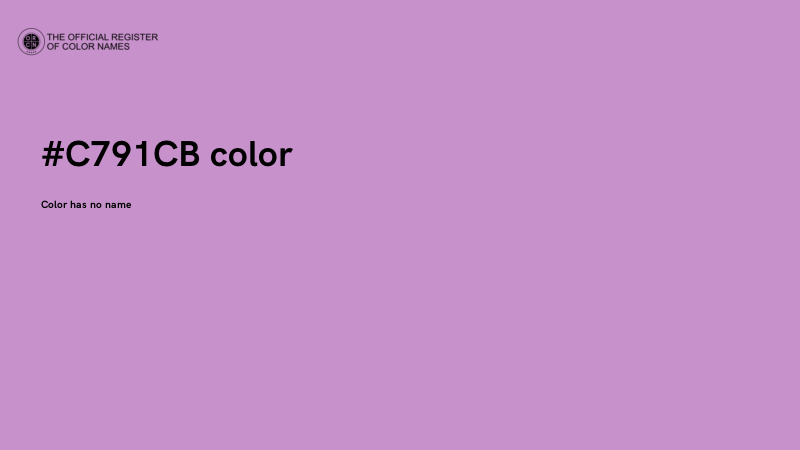 #C791CB color image