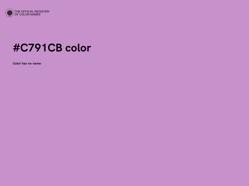 #C791CB color image