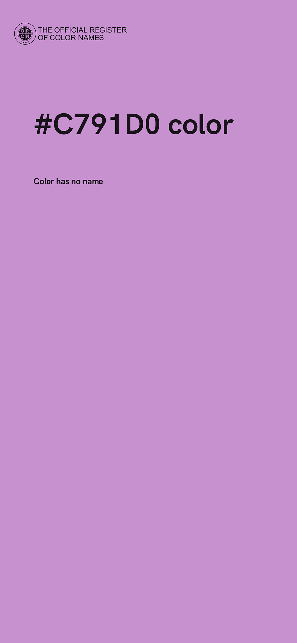 #C791D0 color image