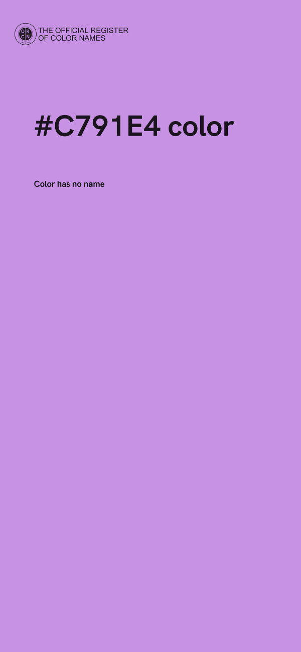 #C791E4 color image