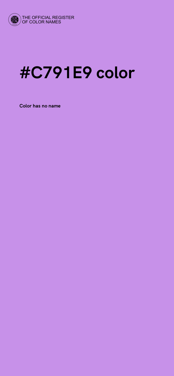 #C791E9 color image