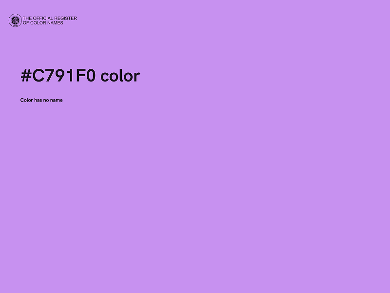 #C791F0 color image