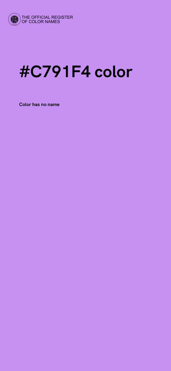 #C791F4 color image