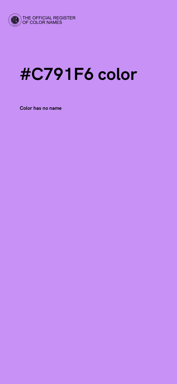 #C791F6 color image