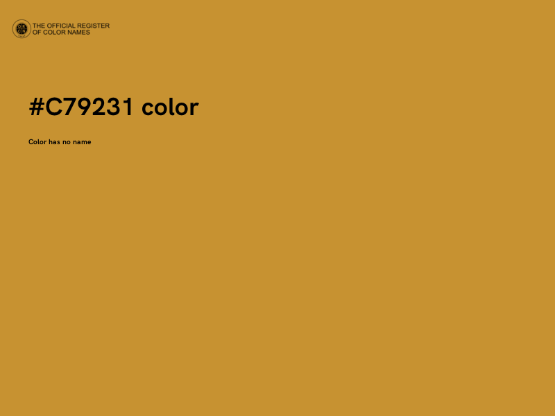 #C79231 color image