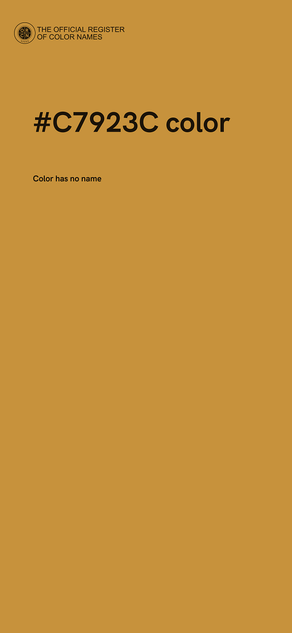 #C7923C color image
