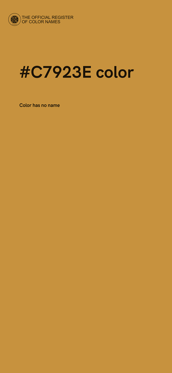 #C7923E color image