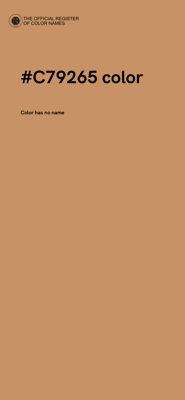 #C79265 color image