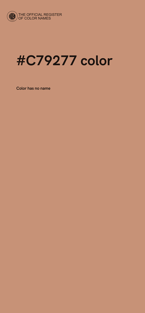#C79277 color image