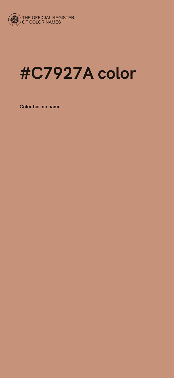 #C7927A color image