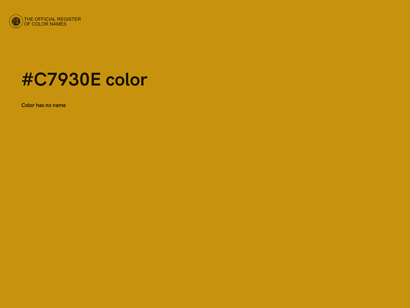 #C7930E color image