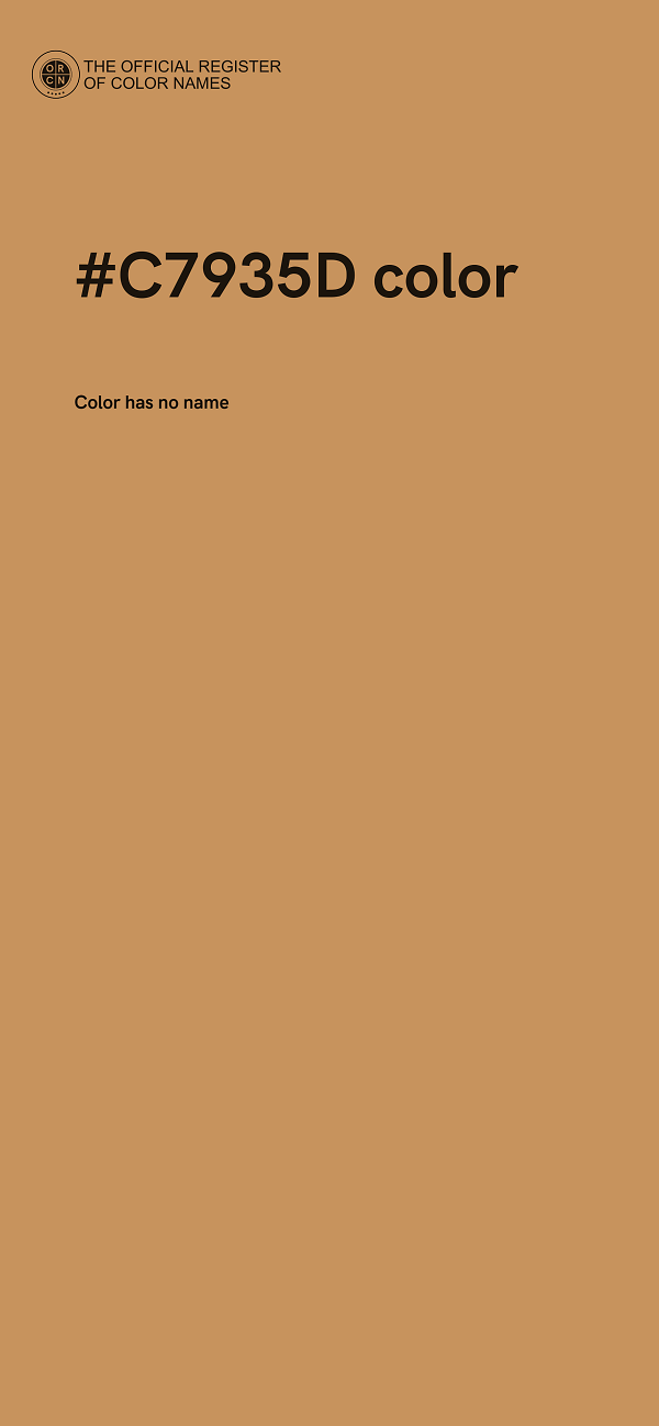 #C7935D color image