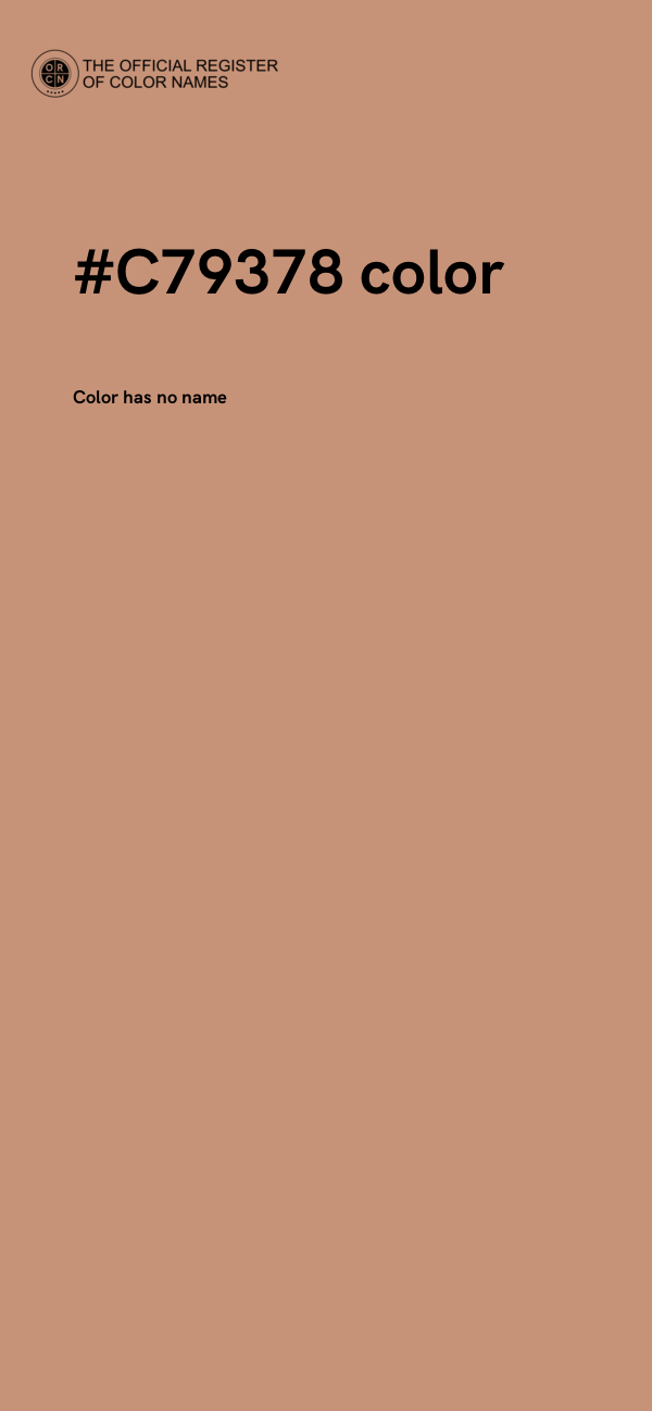 #C79378 color image