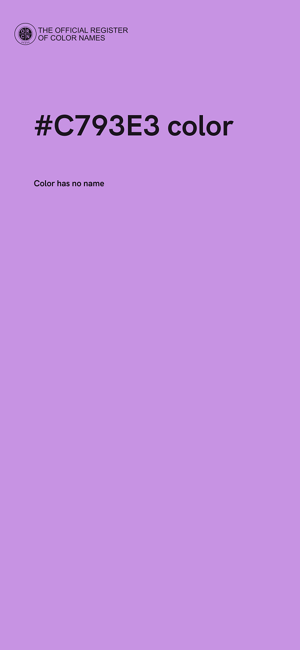 #C793E3 color image