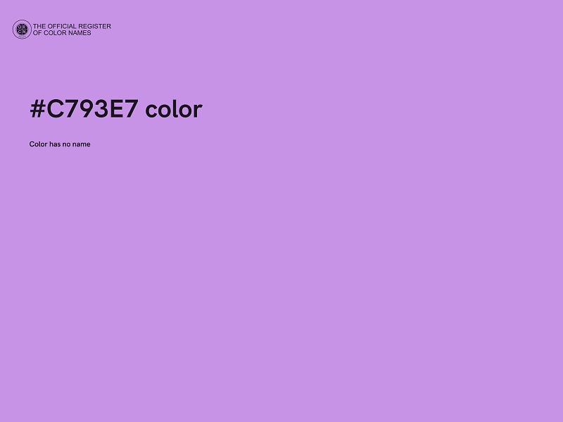 #C793E7 color image