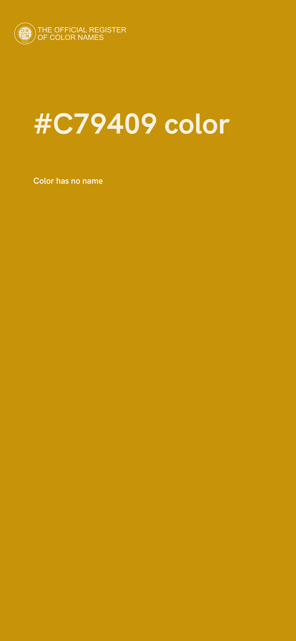 #C79409 color image