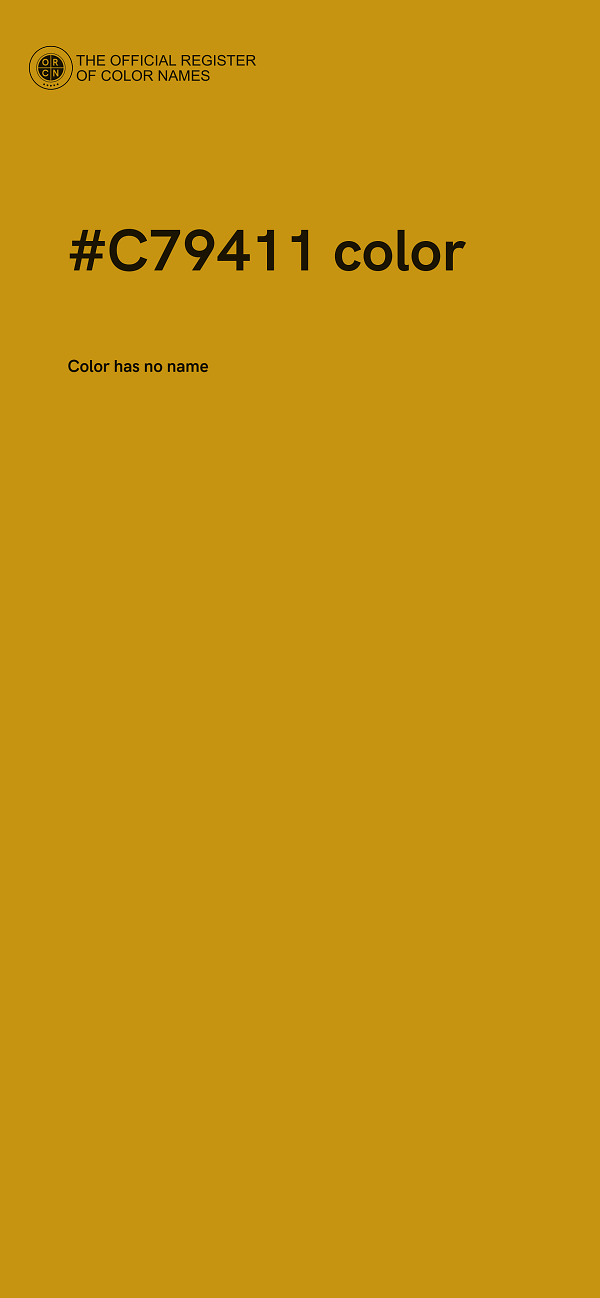 #C79411 color image