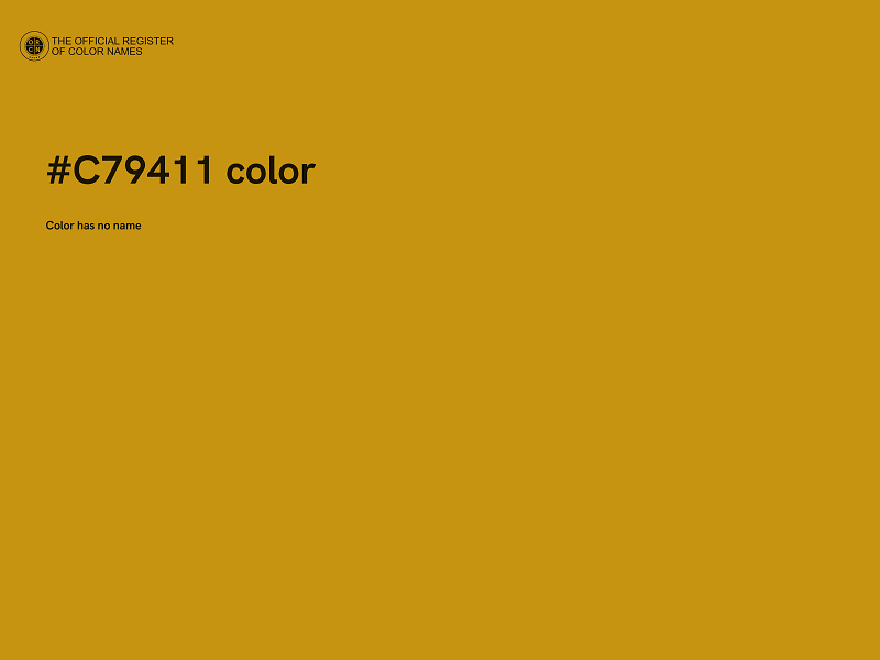 #C79411 color image