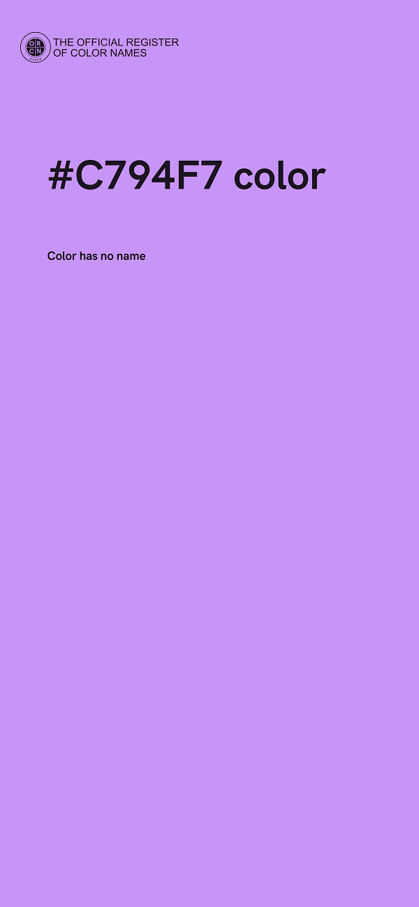 #C794F7 color image