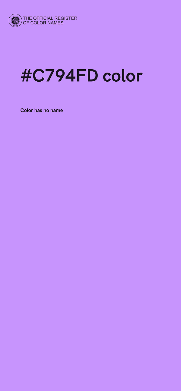 #C794FD color image