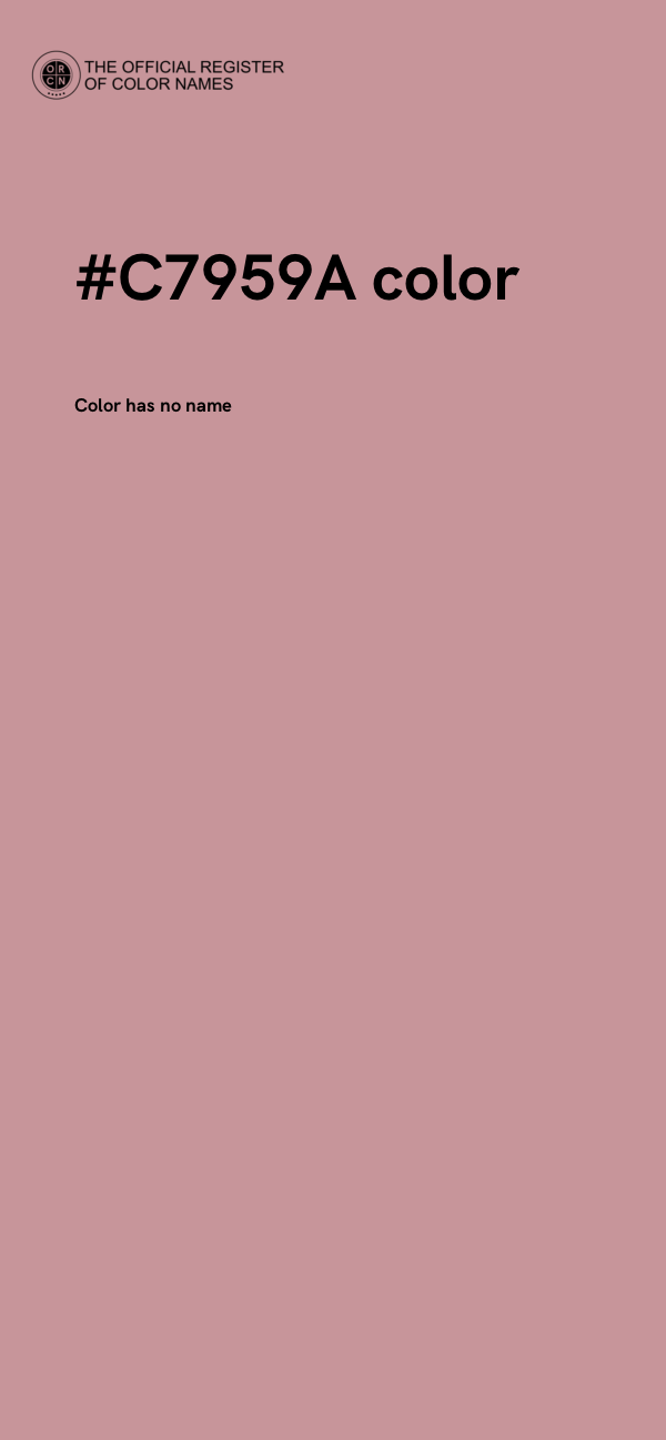 #C7959A color image