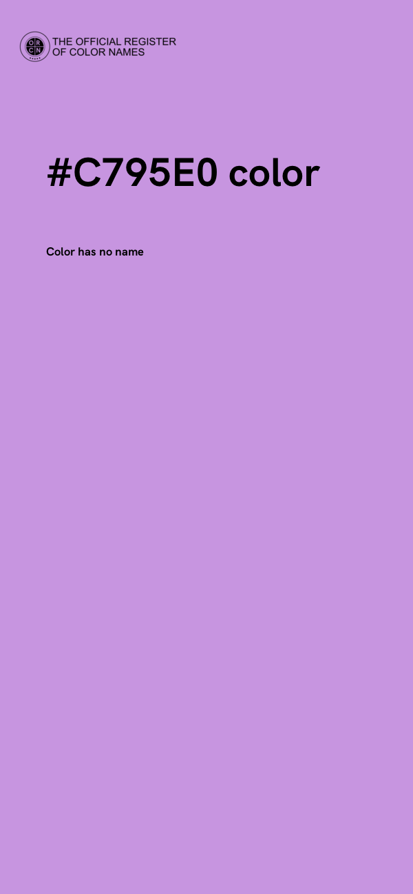 #C795E0 color image