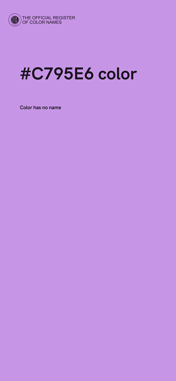 #C795E6 color image