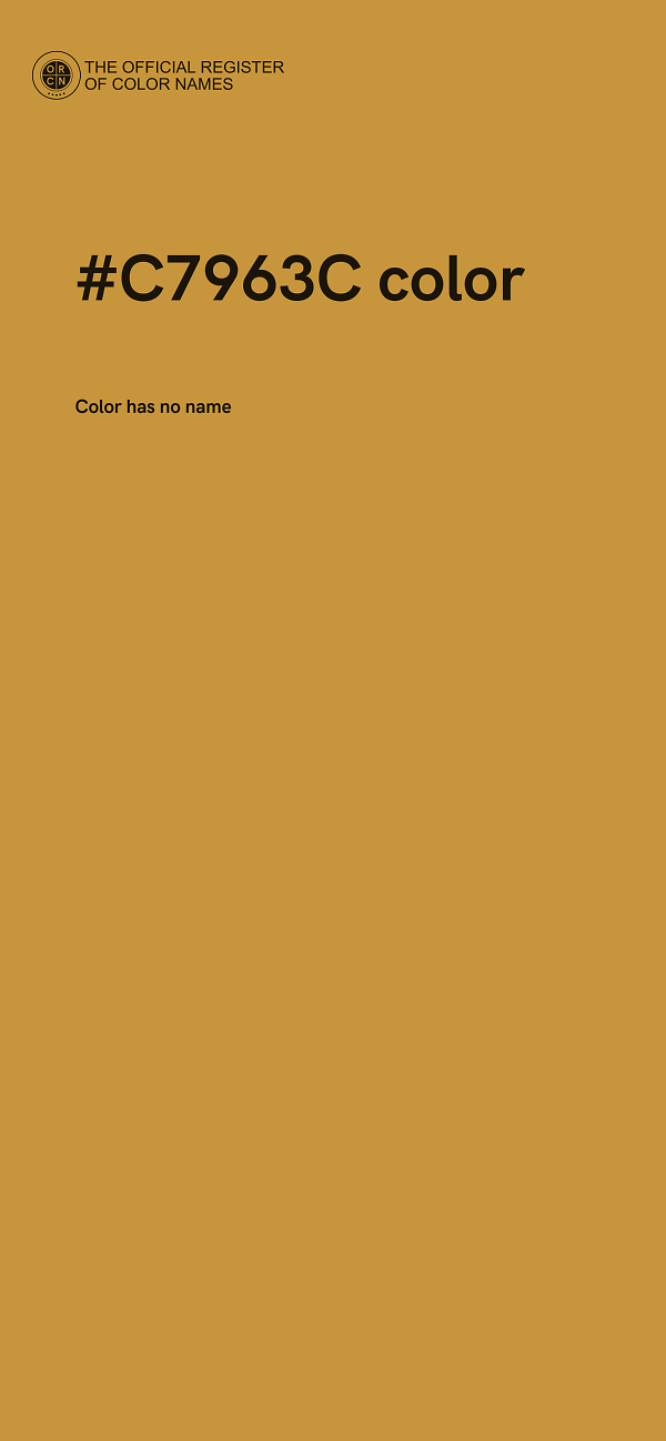 #C7963C color image