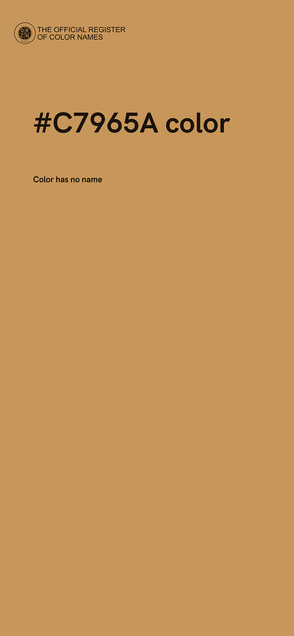 #C7965A color image