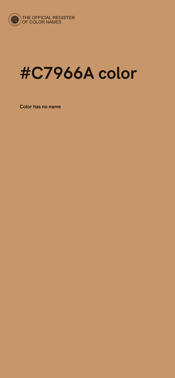 #C7966A color image