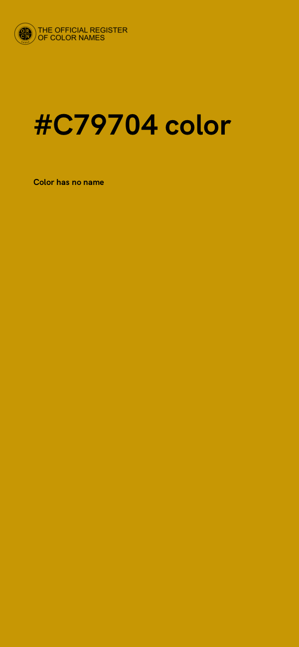 #C79704 color image