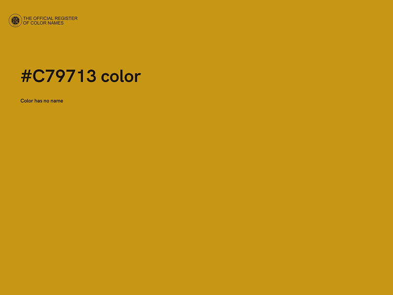 #C79713 color image