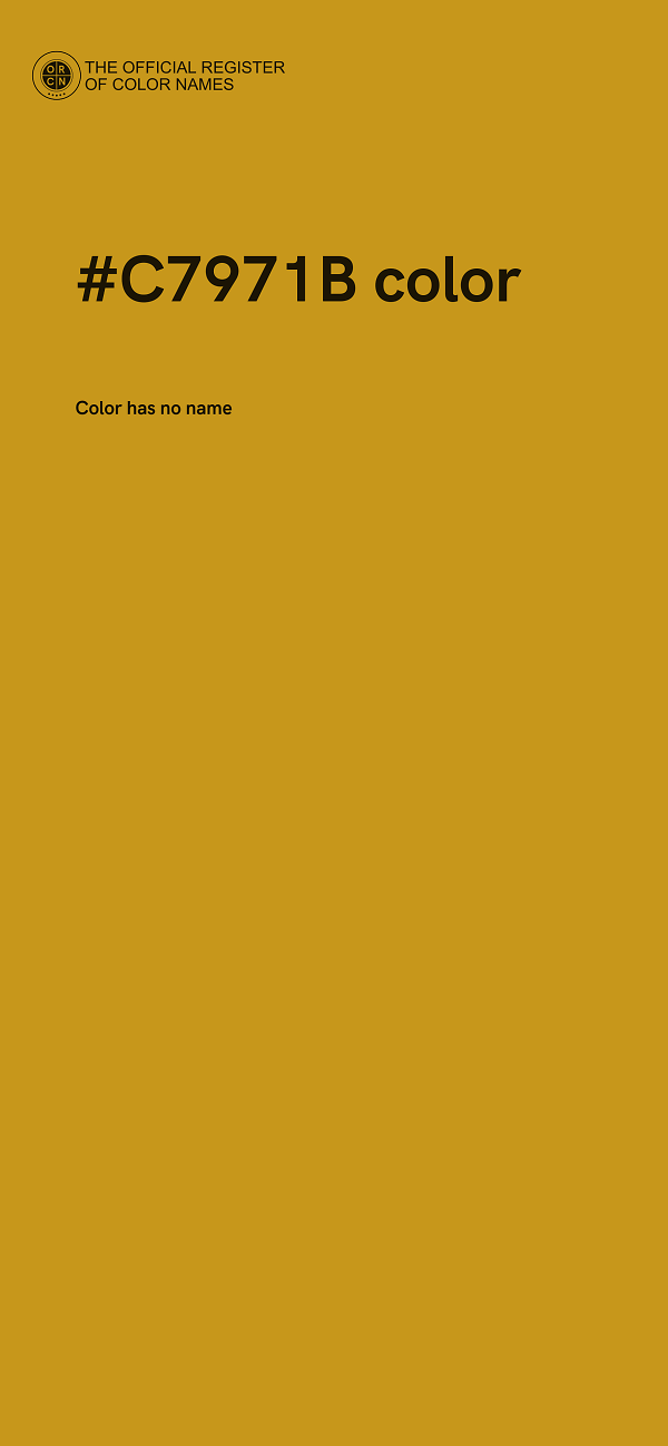 #C7971B color image