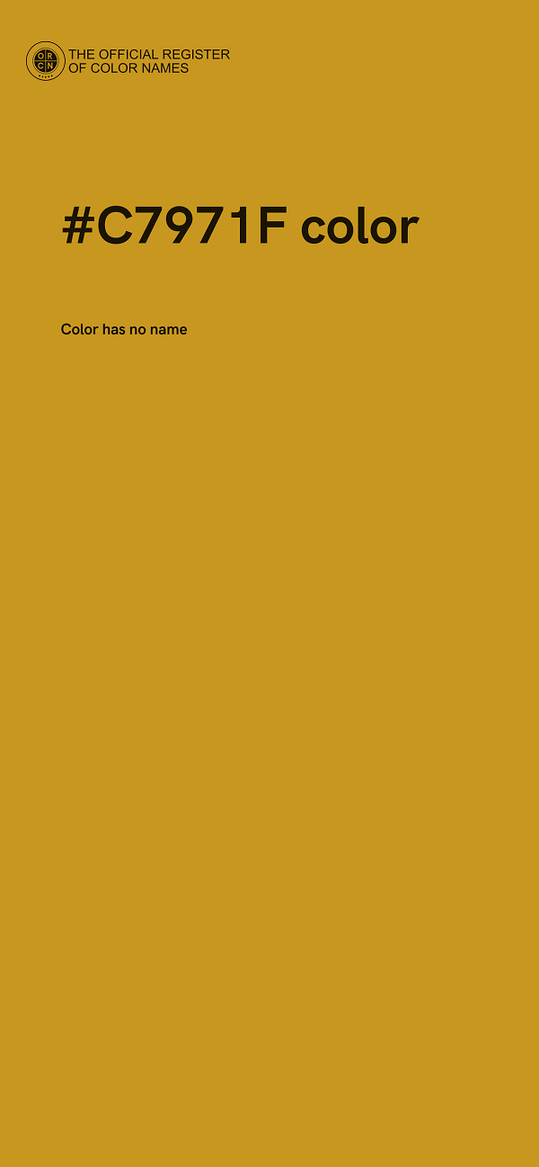#C7971F color image