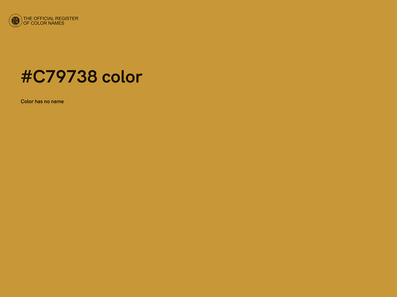 #C79738 color image