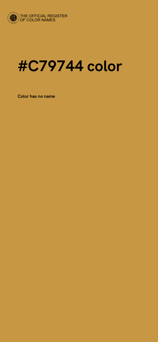 #C79744 color image