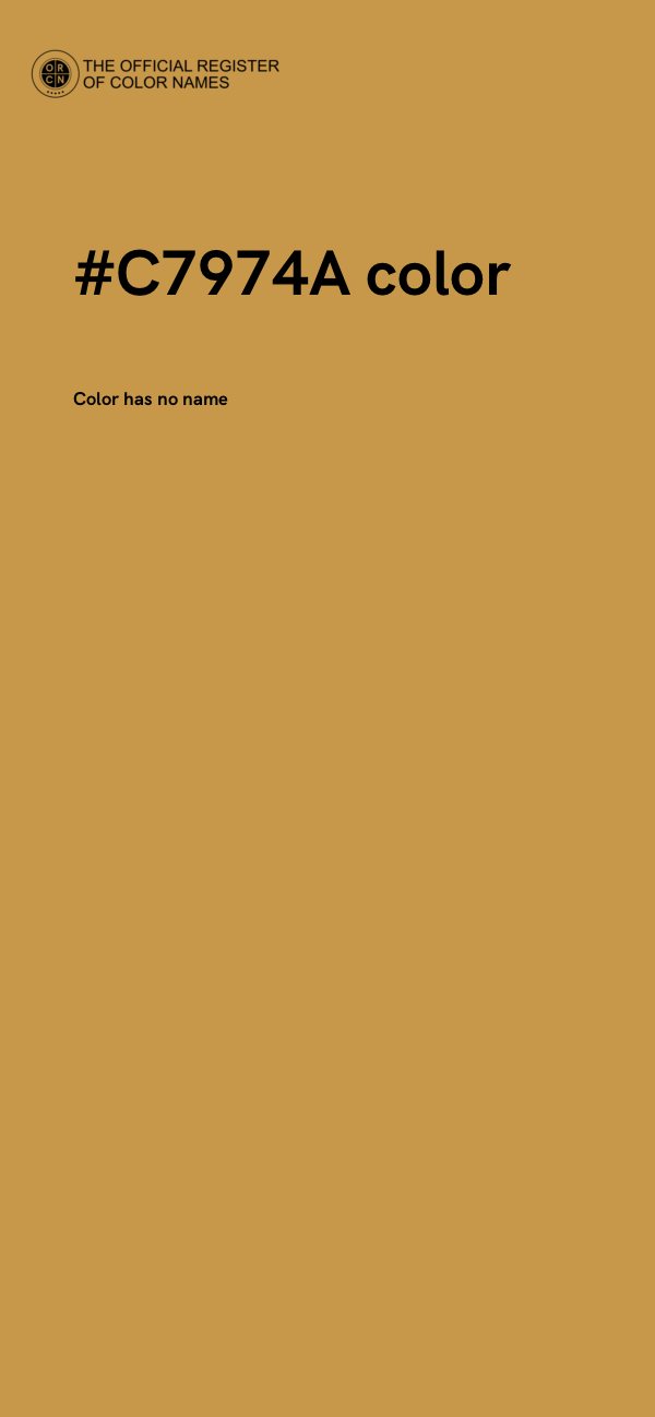 #C7974A color image