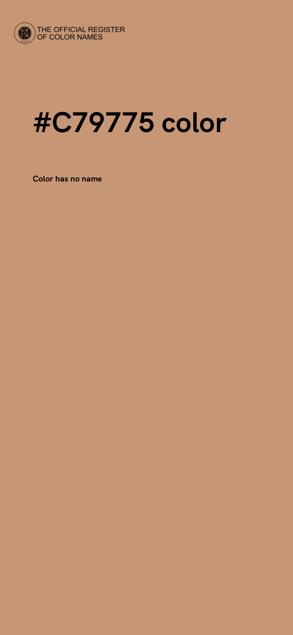 #C79775 color image