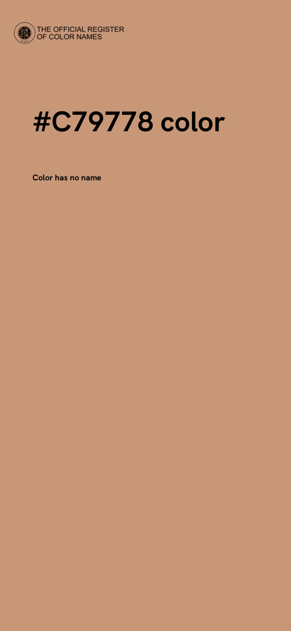 #C79778 color image